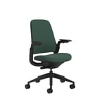 Steelcase Series 1, Chaise de Bureau Ergonomique avec Soutien Lombaire LiveBack et accotoirs 4D Forêt Dense