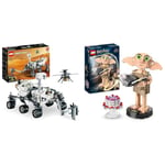 LEGO 42158 Technic NASA Mars Rover Perseverance Space Set with AR App Experience, Science Discovery Set, Learn About Vehicle Engineering & 76421 Harry Potter Dobby the House-Elf Set