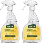 ENZYPIN - Dégraissant Alimentaire - Spray Nettoyant Tout Type de Surface - Certifié Ecolabel - 92% d’Ingrédients Biosourcés - Prêt à l’Emploi - Fabrication Française - Pulvérisateur 750 ml (Lot de 2)