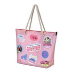 Karactermania Barbie Malibu-Soleil Beach Bag, Pink, 52 x 37 cm