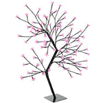 WeRChristmas 96-LED Lights Illuminated Cherry Blossom Tree Christmas Decoration, 2.5 ft/80 cm - Pink