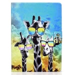 JIan Ying Case for Lenovo Tab M10 Plus/Smart Tab M10 FHD Plus Slim Lightweight Protector Cover Giraffe glasses