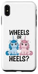 Coque pour iPhone XS Max Wheels Or Heels Licorne Sexe Révélez Future Parent Papa Maman