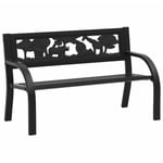 Maison Chic - Banc de jardin pour enfants Banc d'extérieur Banquette 86 cm Acier 27158