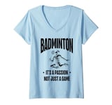 Womens I Don't Always Play Badminton But When I Do I Smash It V-Neck T-Shirt