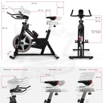 Exercise Bike Aerobic Training Cycle Indoor Cycling Machine Cardio Workout Gym