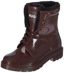 HUGO Femme Gamma Furlaceup B-rb Bottes de Cheville, Marron foncé 201, 36 EU