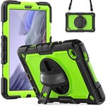 Samsung Galaxy Tab A7 Lite 8.7 Inch Case, Shockproof Heavy Duty Case with Rotating Kickstand Hand Strap Shoulder Strap Cover for Samsung Tab A7 Lite 8.7 2021 SM-T220/SM-T250