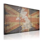 Tavla Arkiio Karta Över Storbritannien Triptych