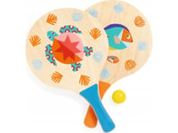 Djeco Färdighetsspel - Beach Tennis Set - Hav