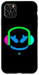 Coque pour iPhone 11 Pro Max Drôle DJ Mauve Multicolore Angry Face