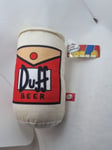 United Labels 2011 The Simpsons DUFF BEER Plush Soft TOY VGC NEW WITH TAGS! 29cm