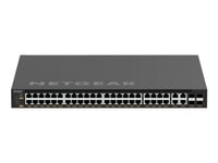 Netgear M4350-44M4x4v - Switch - L3 - Styrt - 44 X 100/1000/2.5G (Poe++) + 4 X 100/1000/2.5/5/10G (Poe++) + 4 X 25 Gigabit Sfp28 - Front Til Bakside-Luftflyt - Rackmonterbar - Poe++ (3314 W)