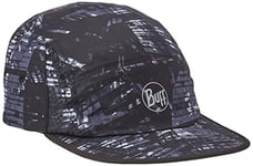 Buff Unisex 5 Panel Go Run Adjustable Cap Hat - Black - L/XL