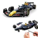 JAMARA 402812 Oracle Red Bull Racing RB19 Briques 1:24, Briques, modélisme, Voiture de Course, 333 pièces, à partir de 6 Ans, à emboîter, Feuille décorative, Bleu