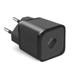 SBS NanoTube 20W GaN Vegglader med USB-C PD - Svart