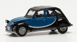 HERPA - Voiture de couleur bleu et noir – CITROEN 2 CV charleston - 1/87 - HE...