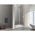 Nala - Porte de douche 6 mm pliante pour installation en niche - 63-66,5