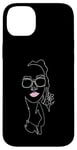 Coque pour iPhone 14 Plus One Line Red Lips Femme