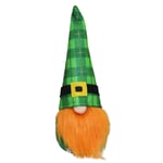 Oppal Un Cadeau Cadeau St Patrick 's Day Decorations Green Trefoil Poupée sans Visage Mignonne, décoration et accroche pour Le Jour de Pâques (A)