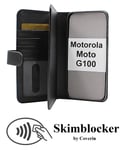 Skimblocker XL Wallet Motorola Moto G100 (Svart)