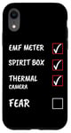 iPhone XR EMF Meter Spirit Box Thermal Camera Fear Paranormal Hunting Case