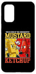 Coque pour Galaxy S20 Graphique de combat moutarde contre ketchup King of the Condiments