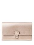 Aspinal of London Leather Travel Wallet with Removable Inserts, Champagne Metallic