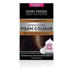 John Frieda Precision Foam Colour 5B, Salon Finish Hair Dye, 100 Percent Grey Coverage, Medium Chocolate Brown, 1 Count (Pack Of 1)