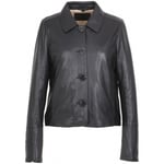 Blouson Oakwood  Veste en cuir Leslie  Ref 59400 Noir