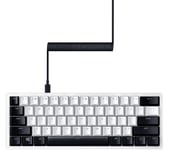 RAZER PBT Keycaps & Coiled Cable - UK/US Layout, Classic Black, Black,White