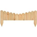 Salone - Cloture concave en bois de pin impre'gne' 110x50 cm Cloture pour potager