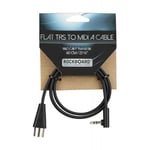 Cable Plat TRS Vers Midi Type A - 60 CM - Black