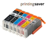 6 Ink Cartridge For Cli551 Canon Pixma Ip7250 Mg5450 Mg6350 Mx925 Grey Xl