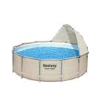 Auvent pour piscine tubulaire Bestway Ø 3,05 à 5,49 m