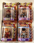 4 figurines STREET FIGHTER Jr KEN AKUMA CHUN-LI RYU boîtes scellées