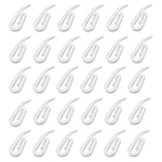 ✮MARQUE FRANCAISE✮-CZ Store®-crochet rideau rail |LOT DE 100|✮✮GARANTIE A VIE✮✮- agraphes pour rideaux en plastique - pour douche/fenetre/porte, blanc|TAILLE 28X12 MM| (100)