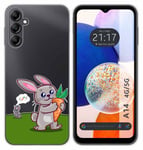 Housse En Silicone Transparent Pour Samsung Galaxy A14 4G / 5G Design Lapin