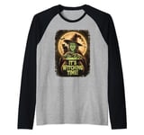 Witching Time Halloween, Spooky Witch, Magic Cauldron, Scary Raglan Baseball Tee