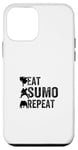 Coque pour iPhone 12 mini Eat Sumo Wrestling Repeat - Sumo Wrestling