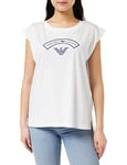 Emporio Armani Women's Emporio Armani Women's Logomania Tank Top Fashion vest, White, L UK