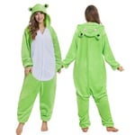 JONRRYIN Combinaison Pyjama Animal Femme, Onesie Kigurumi Adulte Grenouillere avec Masques d'animaux, Animaux Pyjama Combinaison Homme Cosplay pour Carnaval