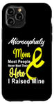 Coque pour iPhone 11 Pro Ruban jaune de sensibilisation à la microcéphalie Maman Soutien Maman