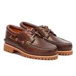 Timberland Mens Brown Traditional 3 Eye Classic Boat Shoes Leather - Size UK 9