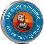 Baume hiver tranquille biologique - les baumes du hibou. Soigne toux et rhume.