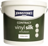 Johnstone's 306759 Silk Emulsion Paint, Brilliant White, 5 l Pack of 1