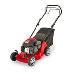 Mountfield Tondeuse à gazon à essence SP41, autopropulsée, largeur de coupe 39 cm, moteur à essence autochoke ST120 de 123 cm3, jusqu'à 250 m², comprend un collecteur d'herbe de 40 L