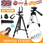 Universal Camera Camcorder Adjustable Tripod Stand Monopod Iphone Samsung Remote