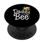 Daddy Bee Funny Father's Day Gift for Dad from Daughter Son PopSockets Adhesive PopGrip