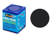 Revell 06 noir goudron mat peinture acrylique Aqua Color - 18ml - REVELL 36106